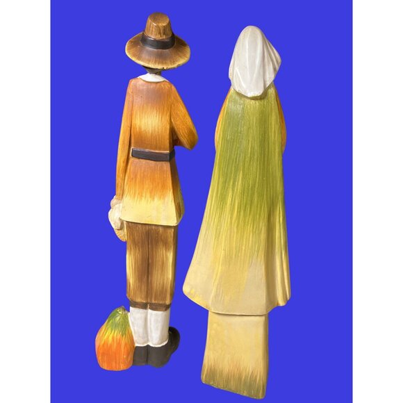 Delton Products, Inc Thanksgiving Pilgrim  Couple Figurines - Picture 7 of 11